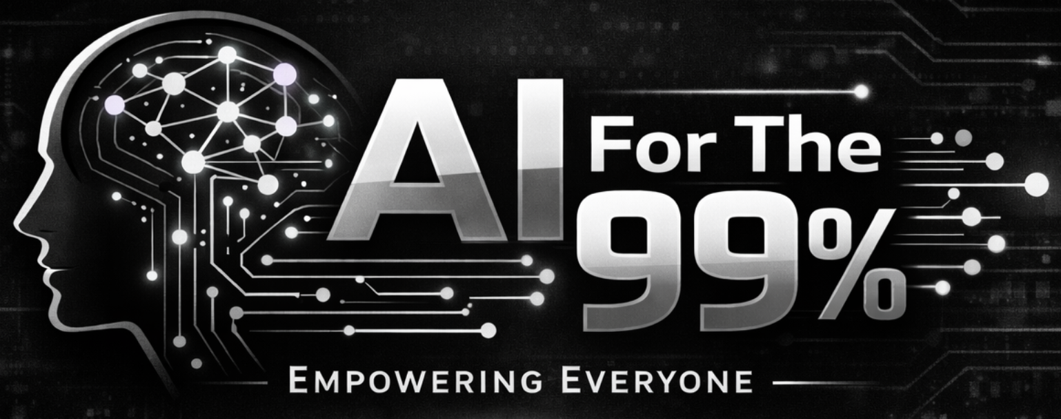 AiForThe99 black and white logo
